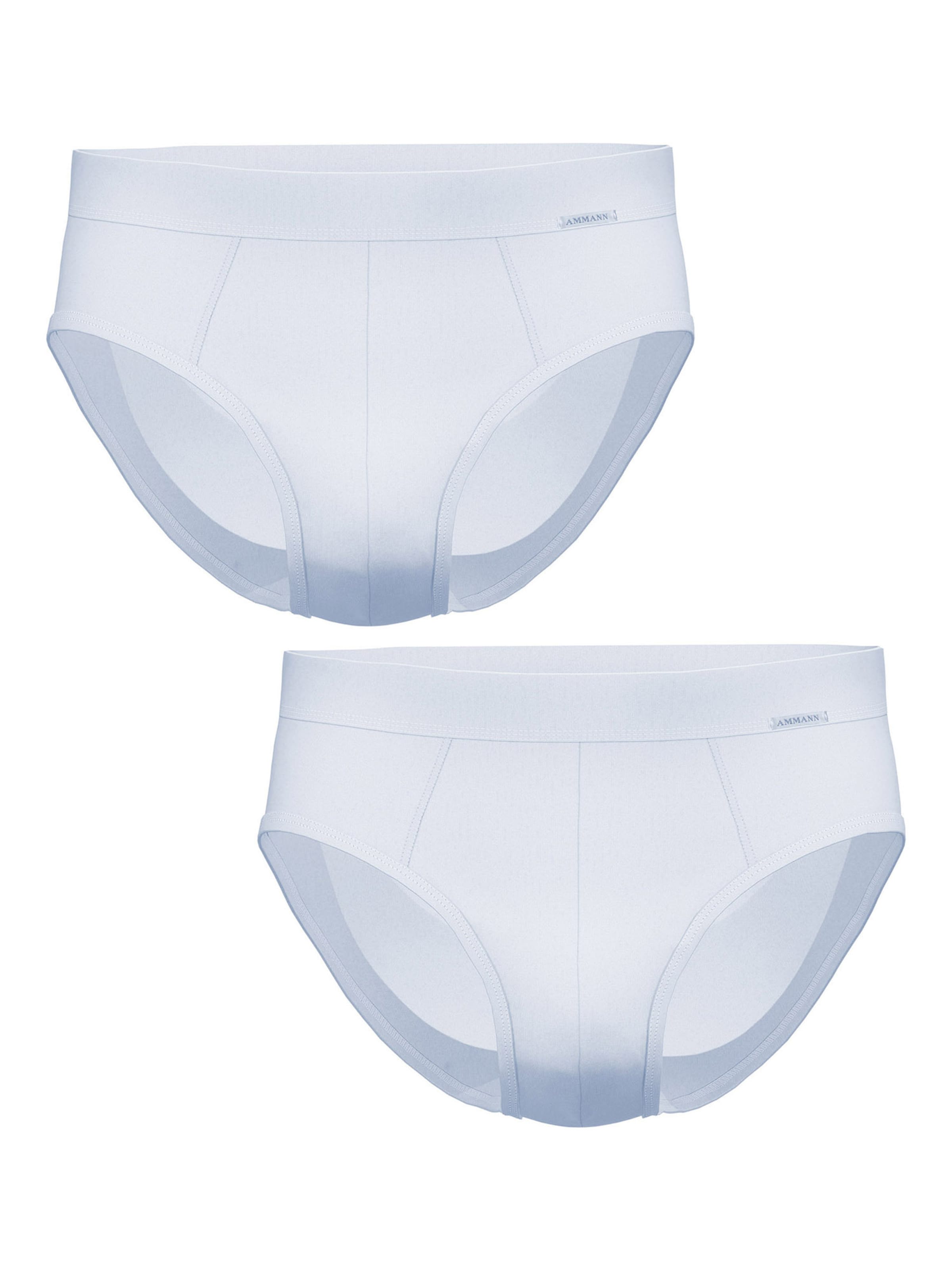 Ammann Slip ' 181 Feinripp ' in White: front