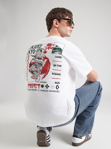 T-Shirt 'JORSHIBUYA' JACK & JONES en blanc