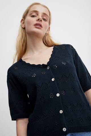 ICHI Knit cardigan in Blue