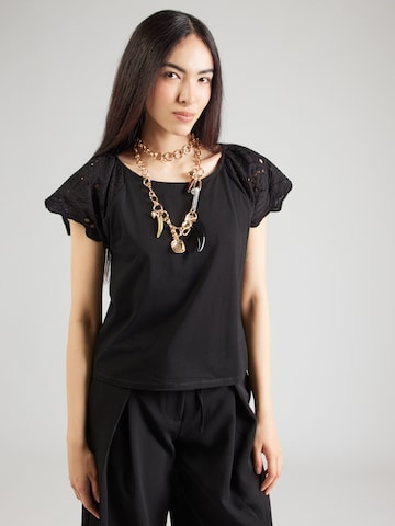 ABOUT YOU Тениска 'Darja' в черно: отпред