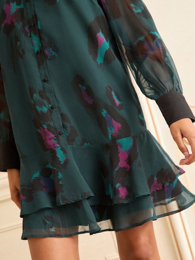 love & roses Košulja haljina u petrol / neonsko ljubičasta / crna, Pregled proizvoda