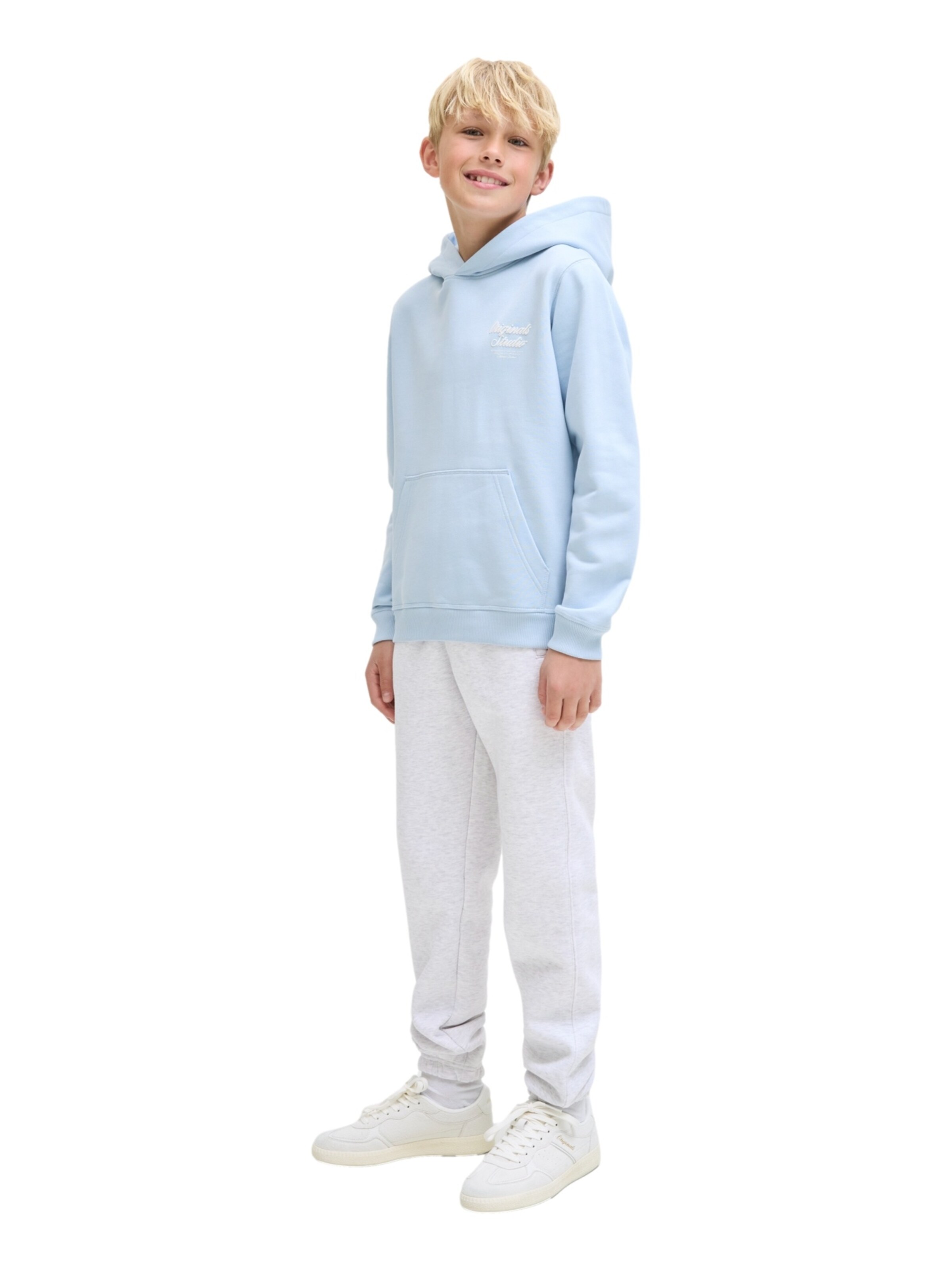 Jack & Jones Junior Loosefit Broek 'Kane' in Wit