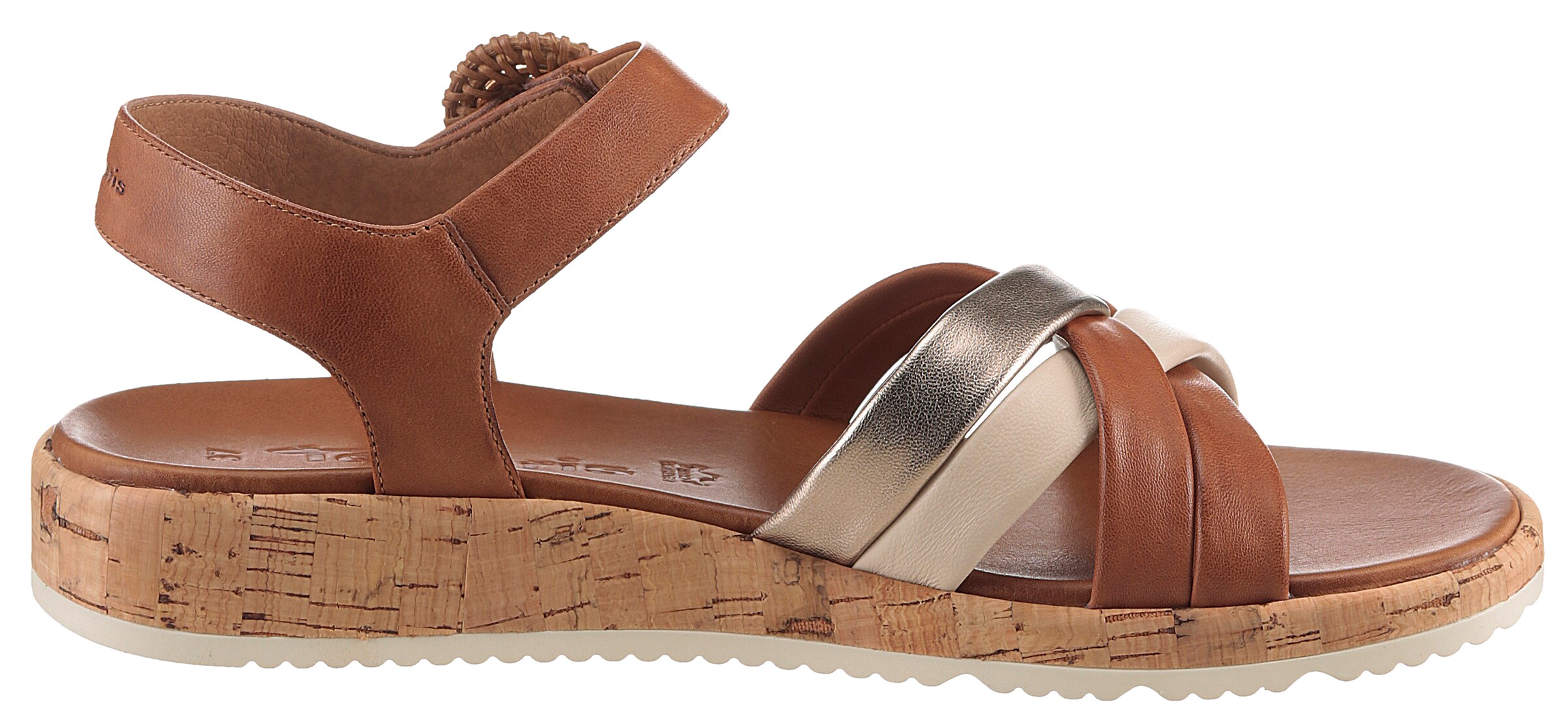Tamaris Strap Sandals in Brown