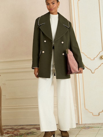 love & roses Between-seasons coat 'Pea' in Green