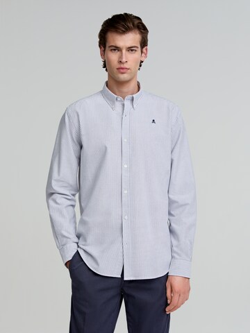 Scalpers Regular fit Button Up Shirt in Blue