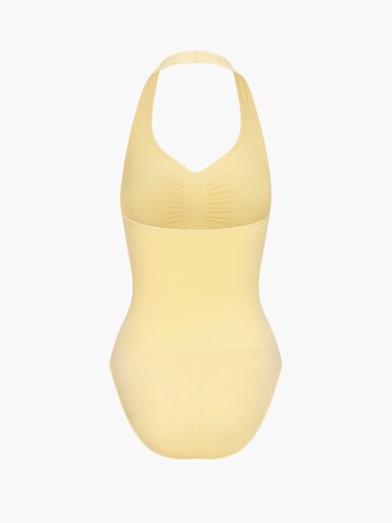Body modelant 'Neckholder Bodysuit mit Slip' cfab (formerly creamy fabrics) en jaune