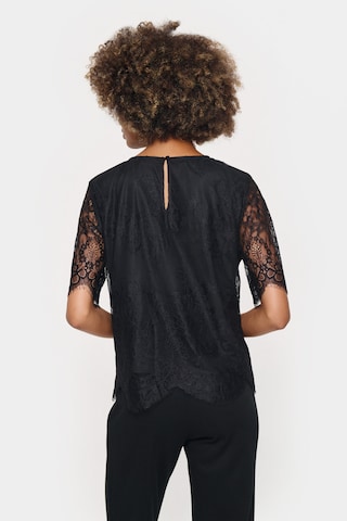 SAINT TROPEZ Blouse 'Zalvia' in Zwart