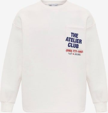Sweat-shirt VAMOS CLO en beige : devant