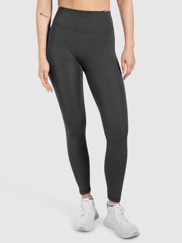 Coupe slim Leggings ' Jaine ' Smilodox en gris : devant