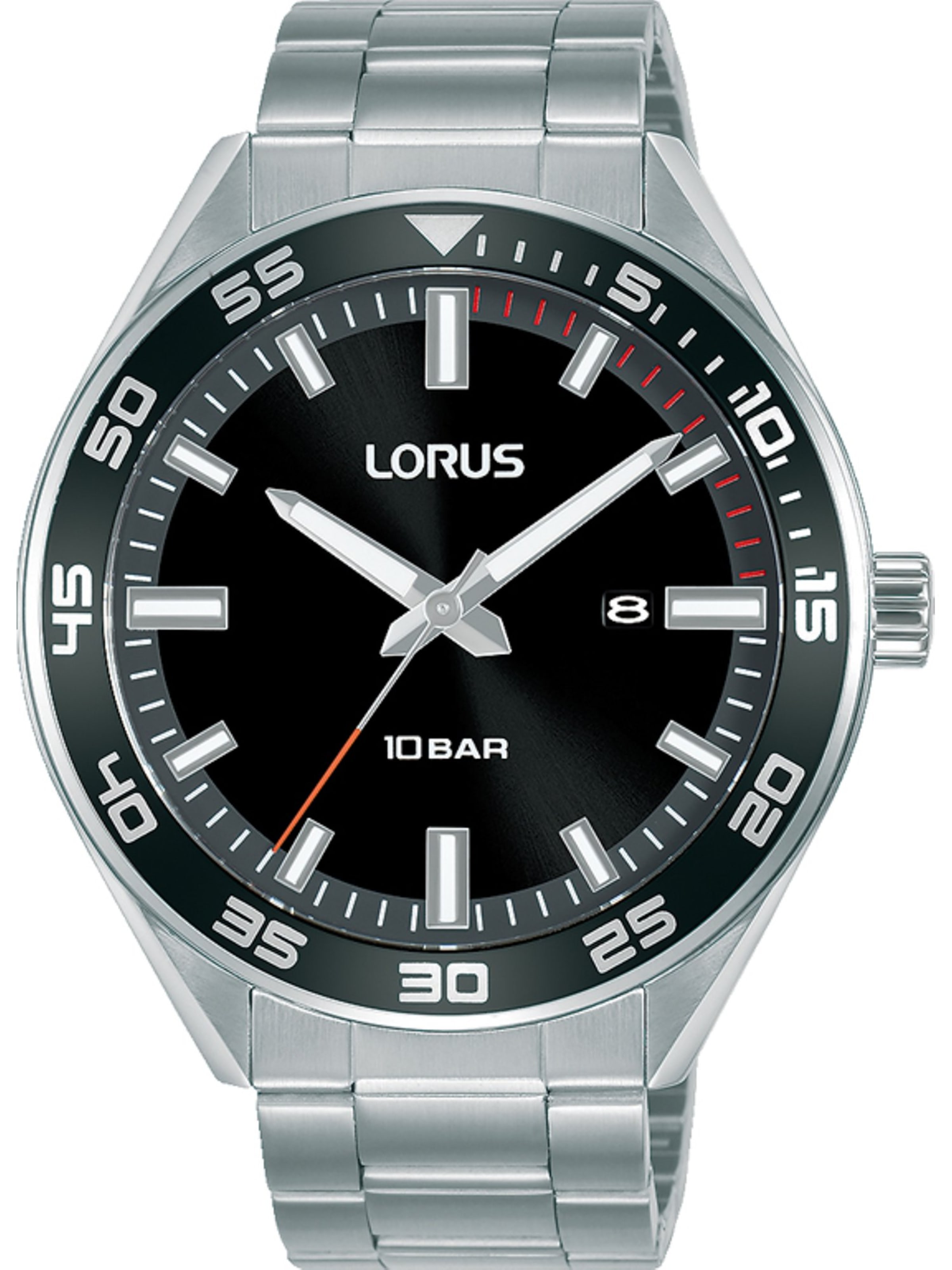 LORUS Analoguhr in Silber: Vorderseite