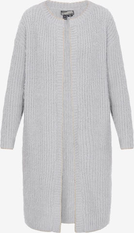 DreiMaster Vintage Strickmantel in Grau: Vorderseite