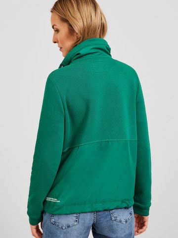 CECIL Zip-Up Hoodie in Green