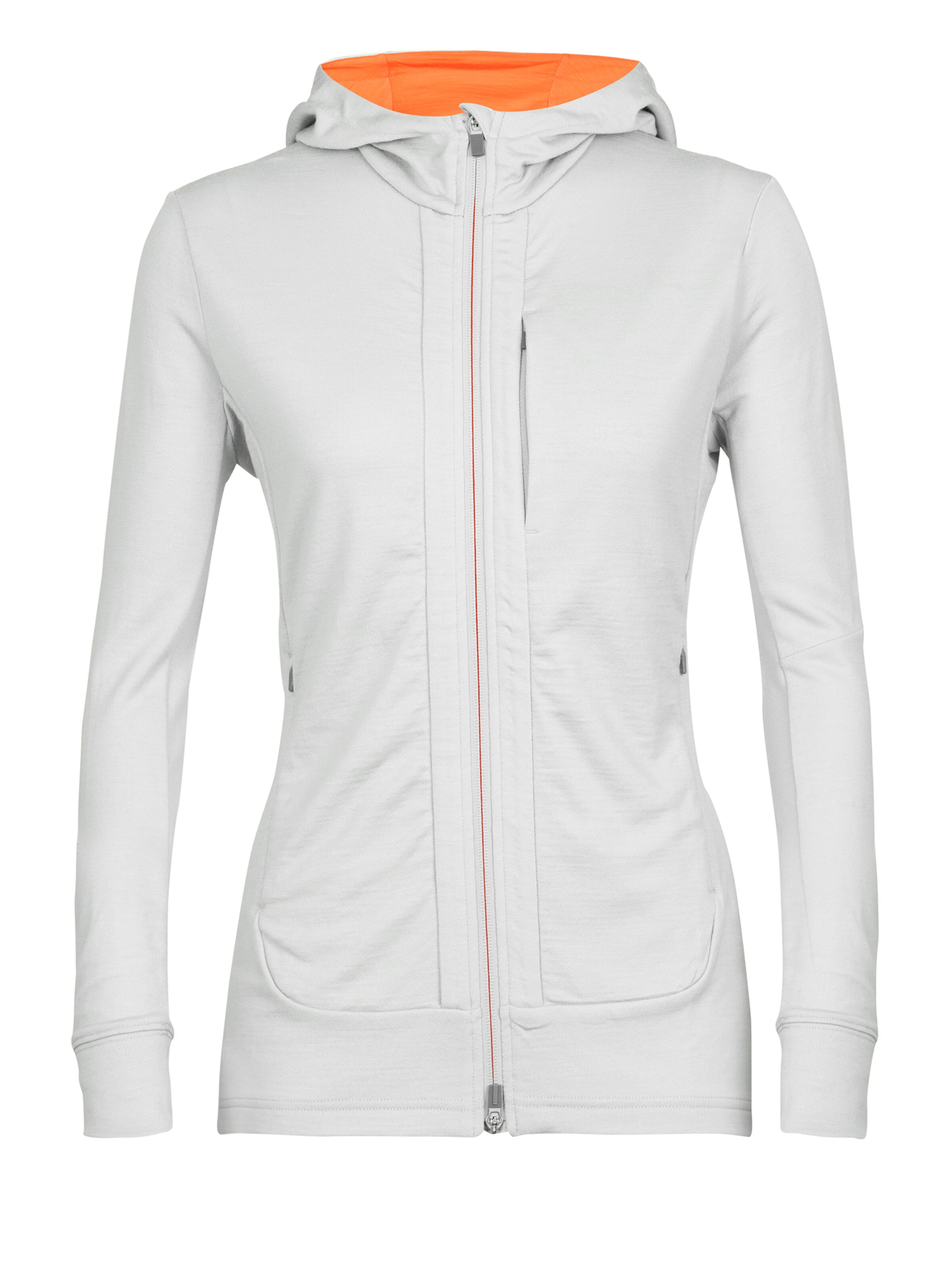 ICEBREAKER Sportsweatjacke 'Quantum III' in Weiß: Vorderseite