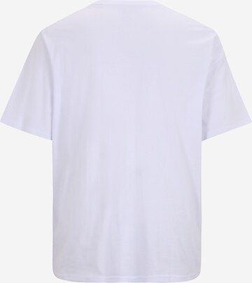 Jack & Jones Plus Тениска 'LOGAN' в бяло