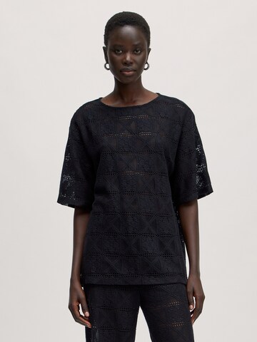 EDITED - Camiseta 'Xally' en negro: frente