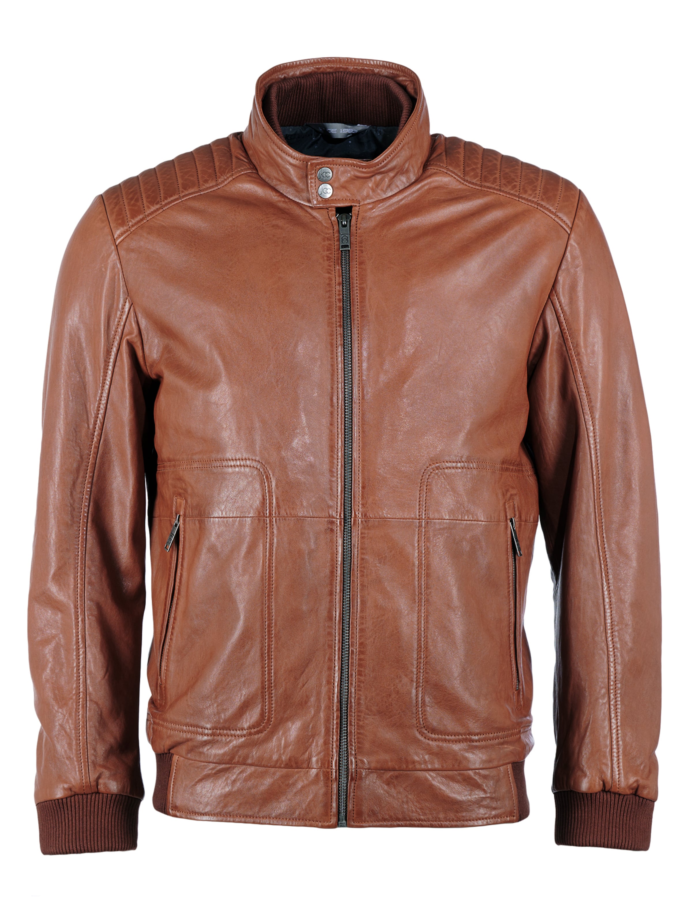JCC Between-Season Jacket in Brown: front