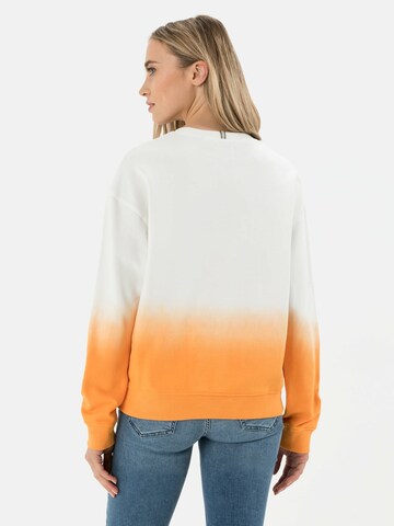 CAMEL ACTIVE Sweatshirt mit platziertem Print in Orange