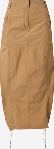 Nasty Gal Skirt in Beige: front