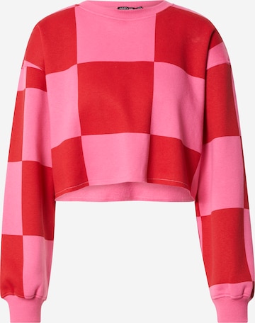 Sweat-shirt Nasty Gal en rose : devant