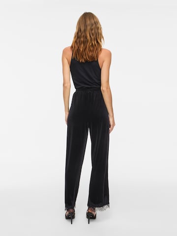 VILA Wide leg Pants 'VIALINDRA' in Black