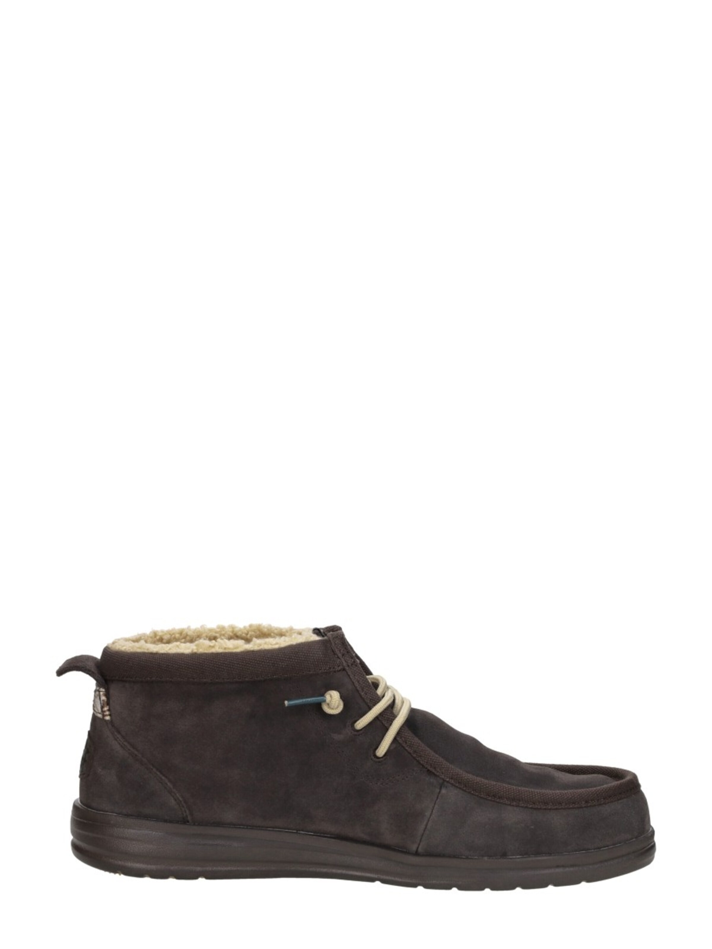 HEY DUDE Lace-up boot 'Wally Mid' in Brown