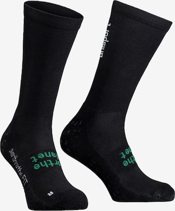 UHLSPORT Sportsocken in Schwarz: Vorderseite