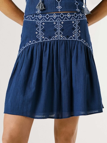 Pepe Jeans Rok 'Denver' in Blauw
