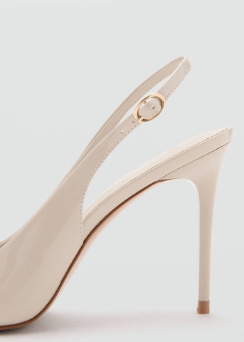 MANGO Slingback Pumps 'Cookienu' in Beige