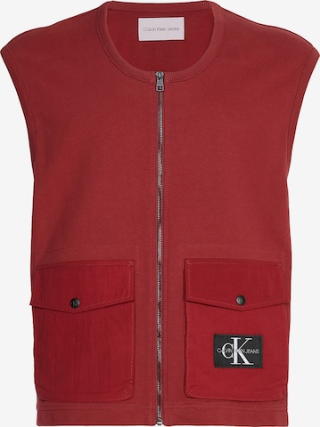 Calvin Klein Jeans Bodywarmer in Rood: voorkant