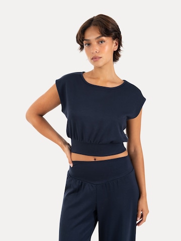 T-shirt ' Jorina ' Smilodox en bleu : devant