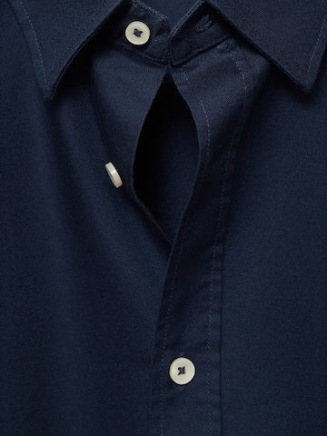 MANGO MAN Regular fit Overhemd in Blauw