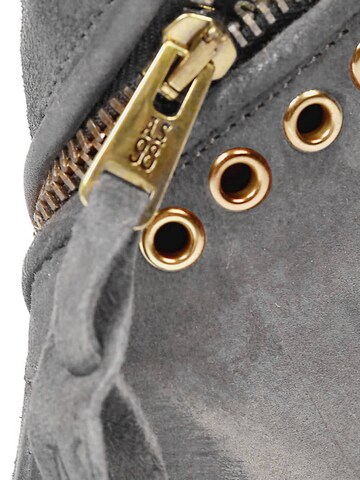 A.S.98 - Botas pelo tornozelo 'ALAYNA' em cinzento: frente