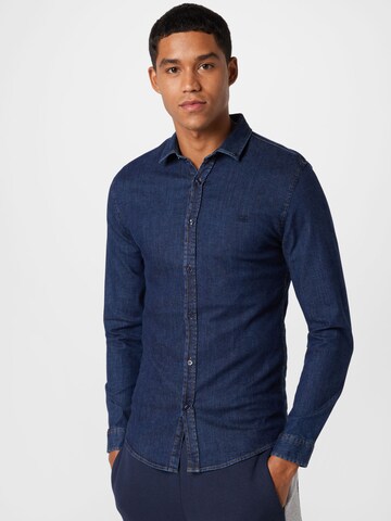 River Island Slim Fit Hemd in Blau: predná strana