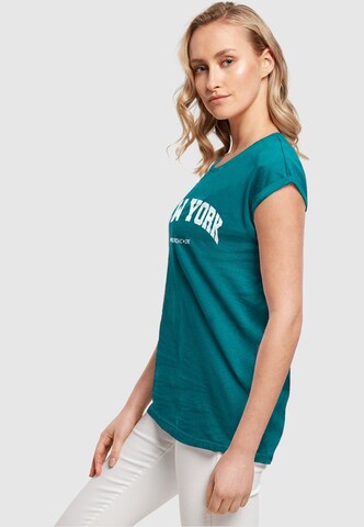Merchcode T-Shirt 'New York' in Grün