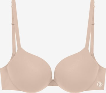 GOD SAVE QUEENS BH 'Second Skin Ultimate Push-Up Bra' in Beige: voorkant