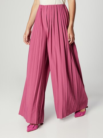 Guido Maria Kretschmer Women - Pierna ancha Pantalón 'Lucila' en rosa: frente