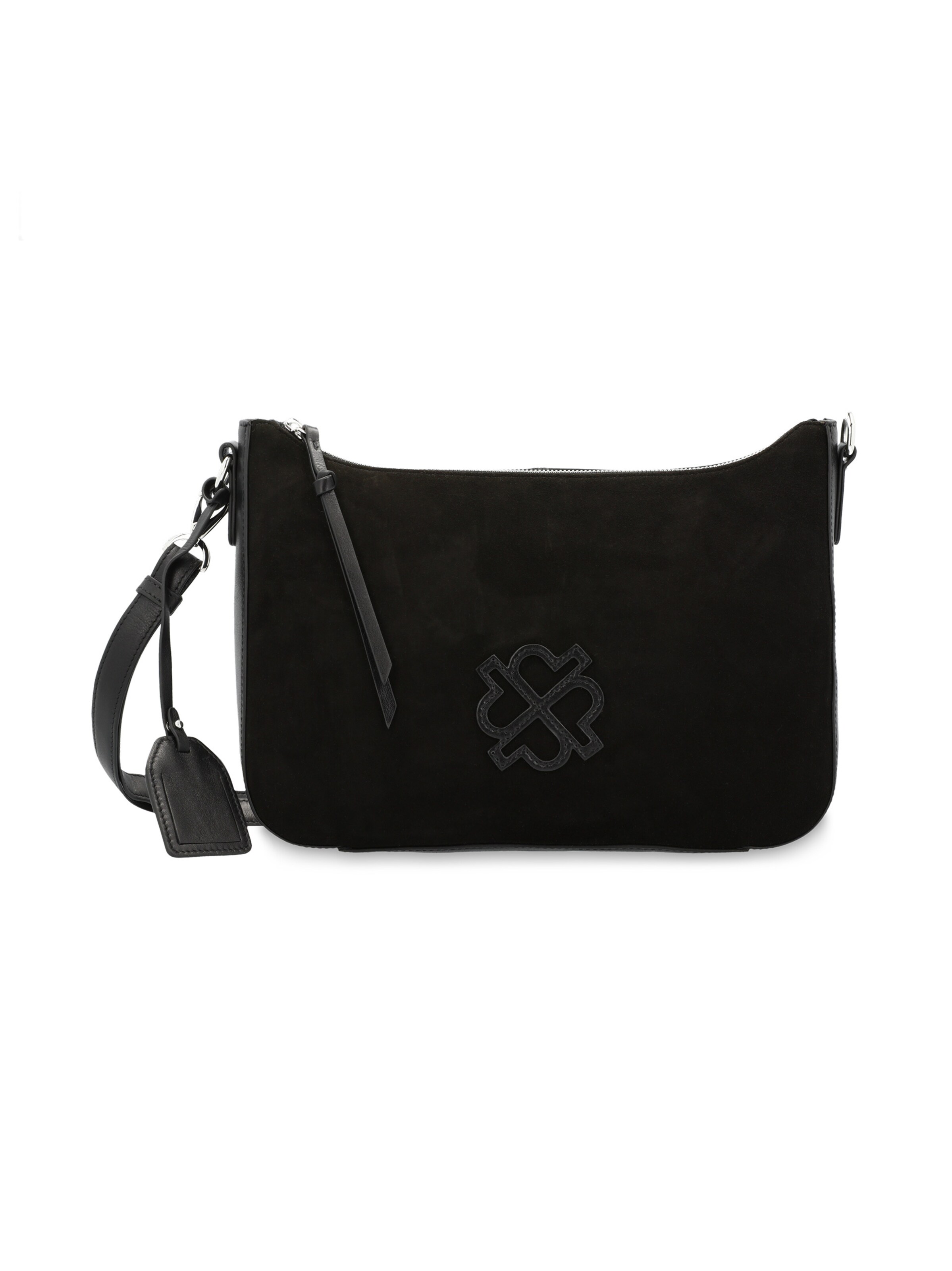 Picard Schultertasche 'Donna' in Schwarz: Vorderseite