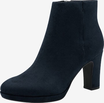 Tamaris Enkellaarsjes in Blauw: voorkant