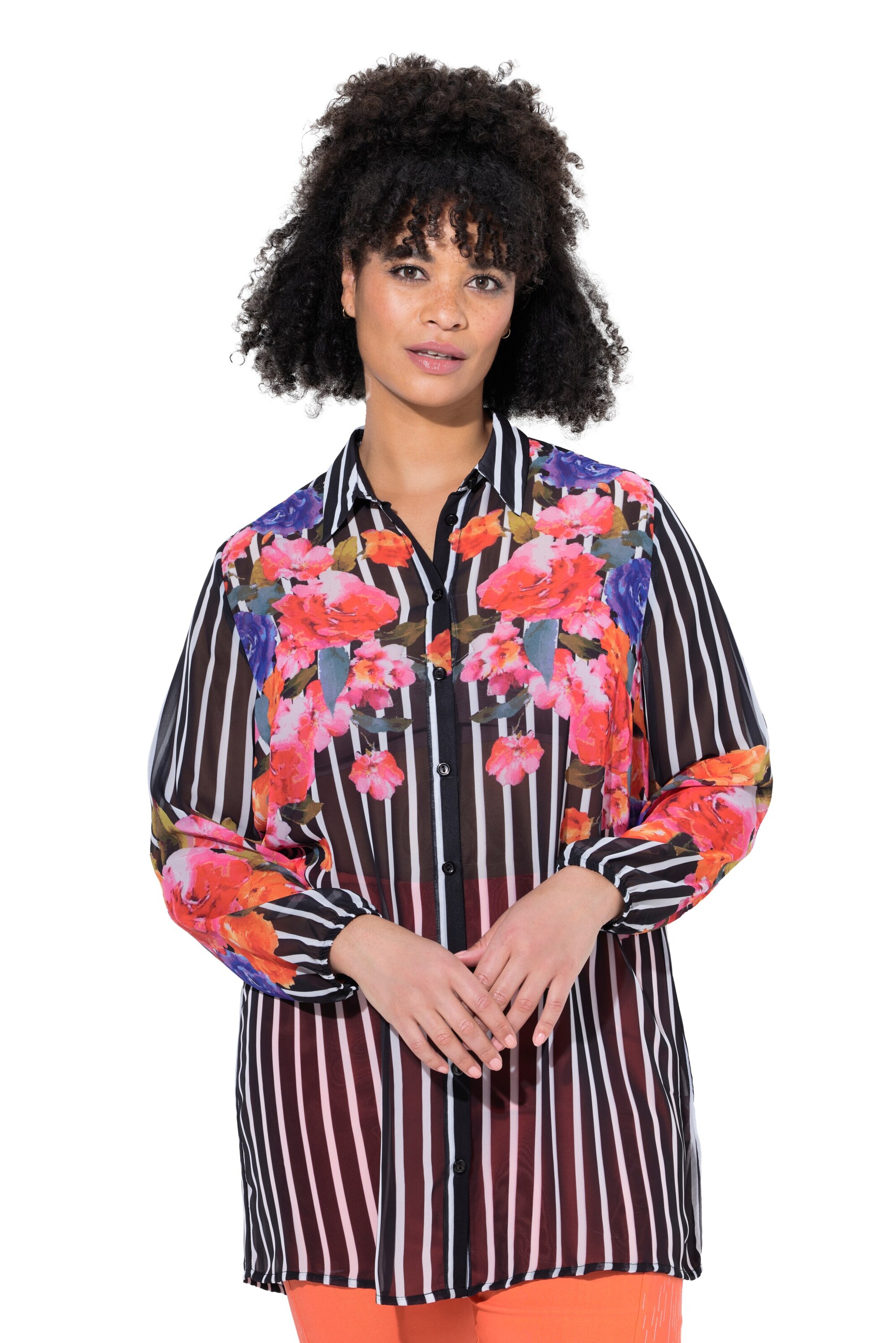 MIAMODA Blouse in Zwart: voorkant