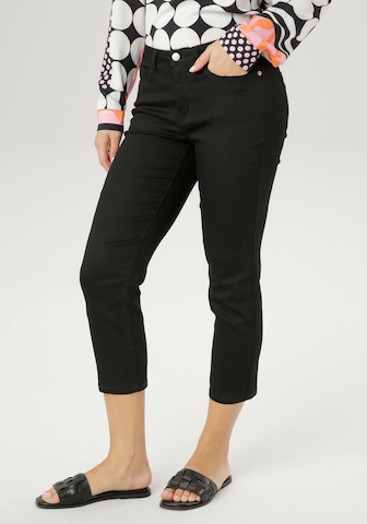 Aniston SELECTED Slimfit Jeans in Schwarz: predná strana