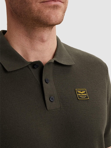 Maglietta 'Polo shirt with waffle texture' di PME Legend in verde