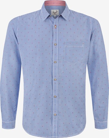 STOCKERPOINT Comfort fit Button Up Shirt 'Raul' in Blue: front