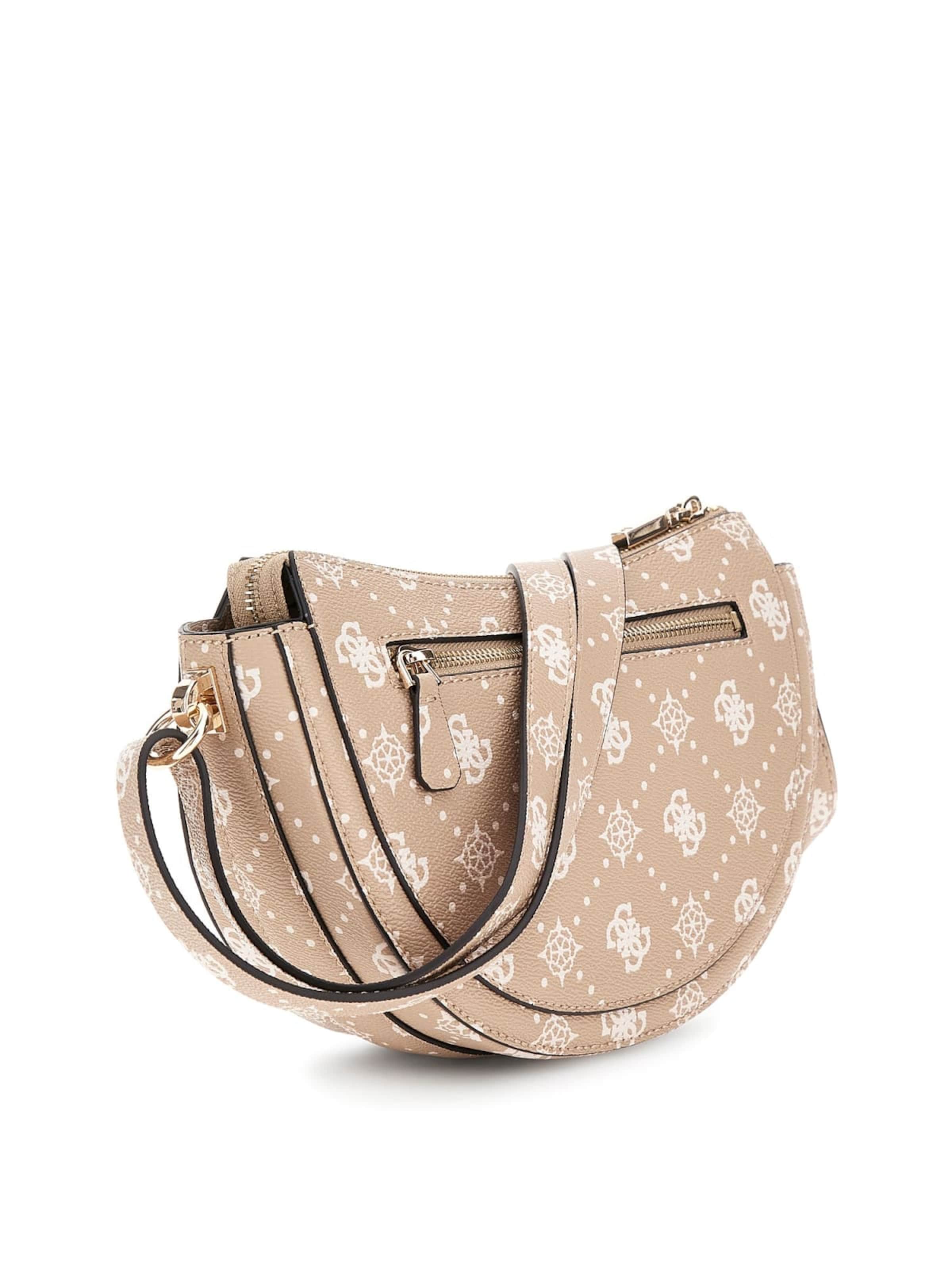 GUESS - Bolso de hombro 'Guess Sac BandouliÃ¨re Silia Girlfriend Sat Biscotti Logo GP989018' en rosa