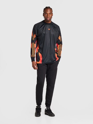 ADIDAS ORIGINALS Tapered Hose 'Trefoil Essentials' in Schwarz