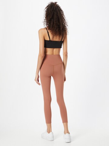 Girlfriend Collective Skinny Workout Pants in Brown