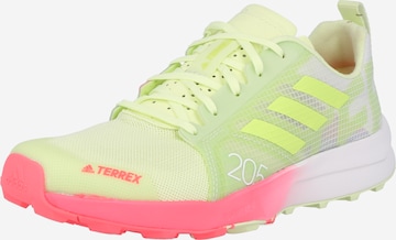 adidas Terrex - Zapatillas de running 'Speed Flow' en verde: frente