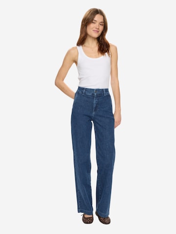 NÜMPH Wide Leg Jeans 'Amber' in Blau: Vorderseite
