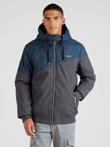 Ragwear Winter Jacket 'WINNGS' in Grey: front