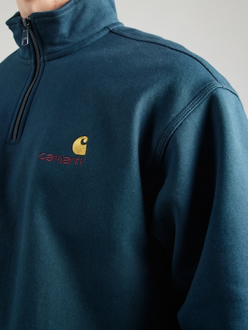 Carhartt WIP Средняя посадка Свитшот 'American Script' в Зеленый