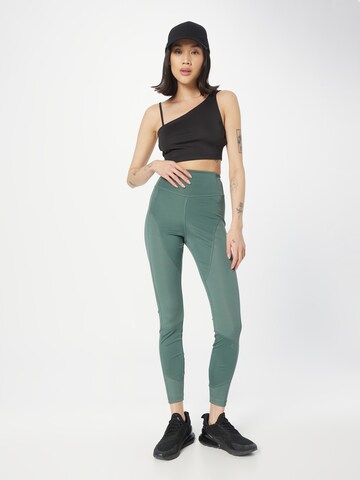 ABOUT YOU Skinny Športne hlače 'Lulu' | zelena barva
